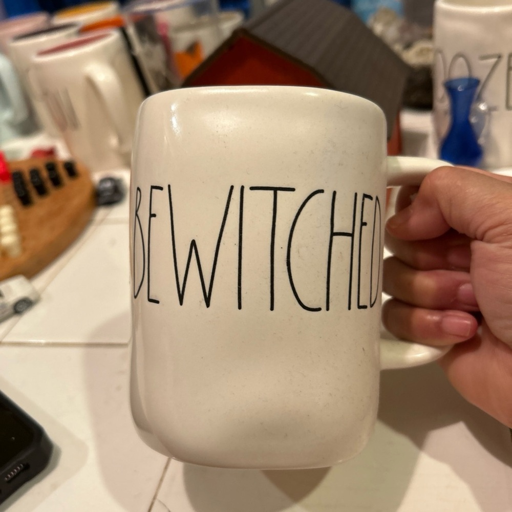 Rae Dunn BEWITCHED Mug - White